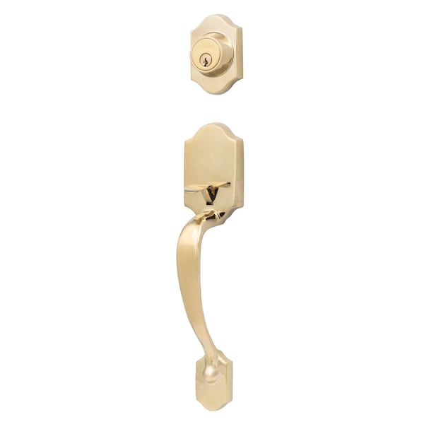 Sure-Loc Hardware Sure-Loc Hardware Coral Dummy Handleset, Polished Brass CR500 3 - main